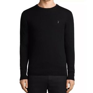 All Saints Black Crewneck Sweater